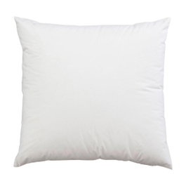 Aberto Design Cojín de Poliéster Blanco 50x50 cm